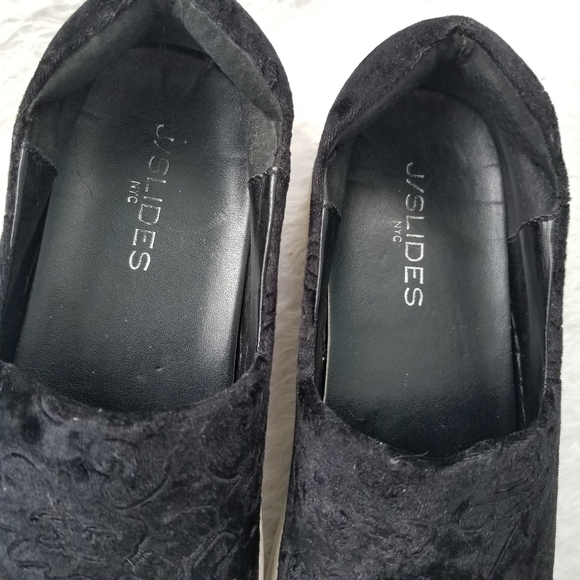 J/Slides Angelica Crushed Velvet Slip On Sneakers Size 8 - Picture 7 of 8